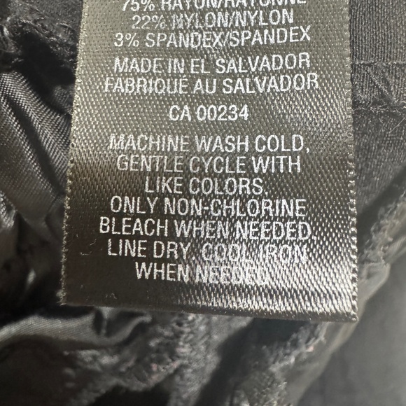 Style & Co Dress Pants Womens Size 9 Cropped Stretch Classic Tapered Monochrome - Picture 2 of 8